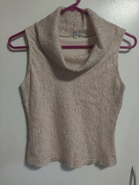 Sleeveless Knit Cowl Neck Blouse. NWOT